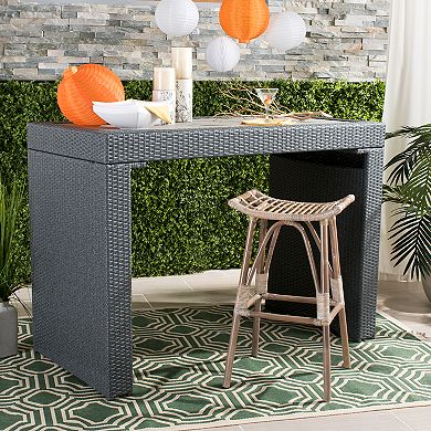 Safavieh Leda Rattan Bar Stool