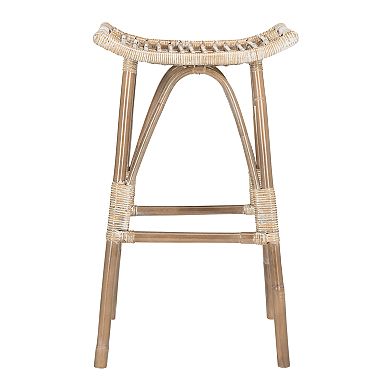 Safavieh Leda Rattan Bar Stool