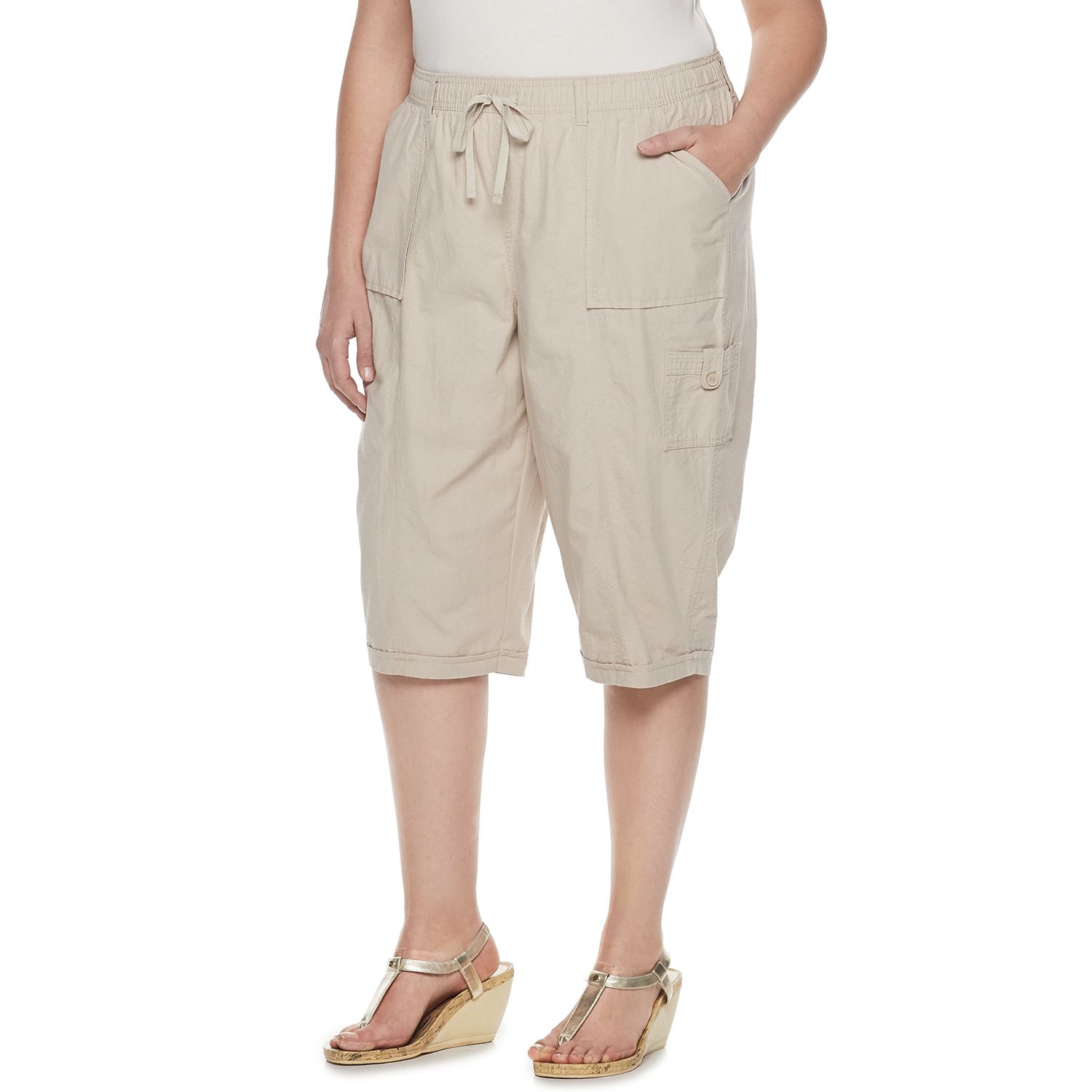 gloria vanderbilt pull on capris