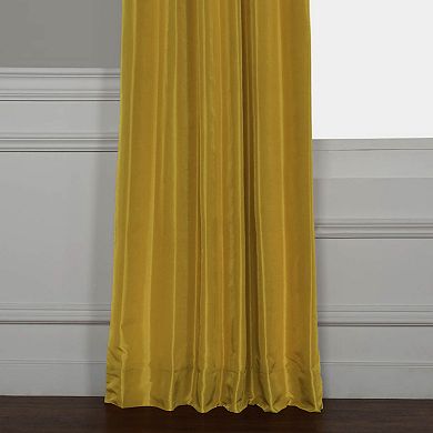 EFF Vintage Dupioni Faux Silk Blackout Curtain Panel