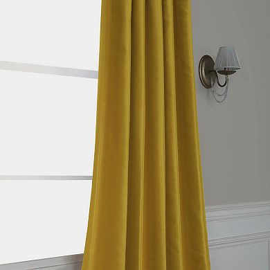 EFF Vintage Dupioni Faux Silk Blackout Curtain Panel