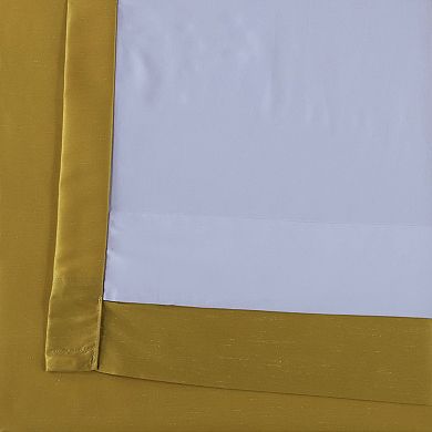 EFF Vintage Dupioni Faux Silk Blackout Curtain Panel