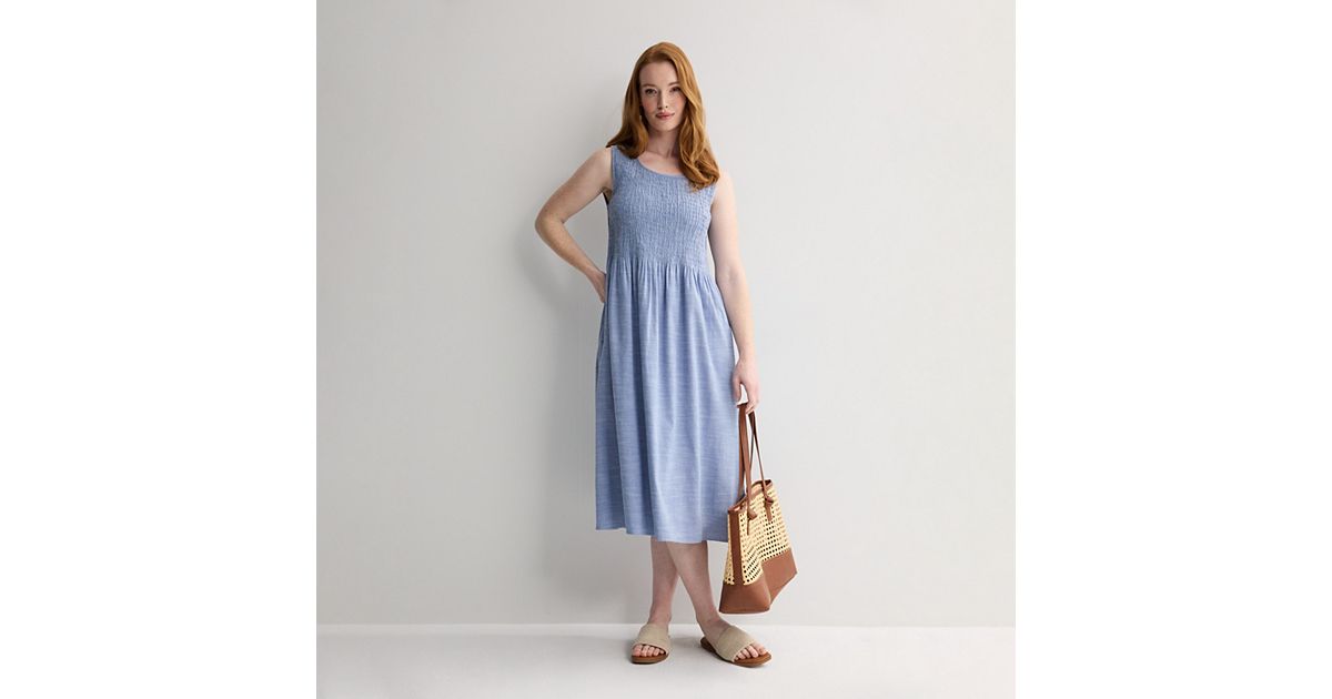 red gingham dress for women Rihoas Square Neck Sleeveless Cotton Scallop Trim A-Line Mini Dress, / L Breastfeeding Dress three thin tie bows Color:CREAM RO Terani 252E5149 Dress 4