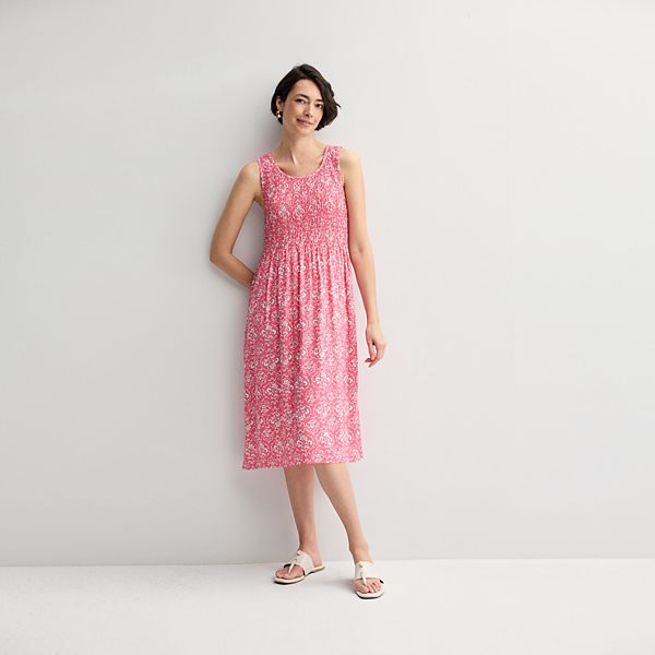 ワンピース BARROW Woman Dress Pink 033978 BW008 3567056_Coral_Stamped_Tile?wid