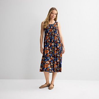 kohls blue floral dress Women's Dresses: Shop Styles in Navy to Royal Blue Hues Little Black Dresses | sc_495981 Size:XLP