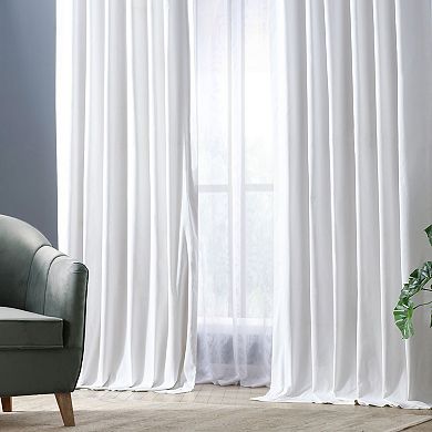 EFF Solid Cotton Blackout Curtain Panel
