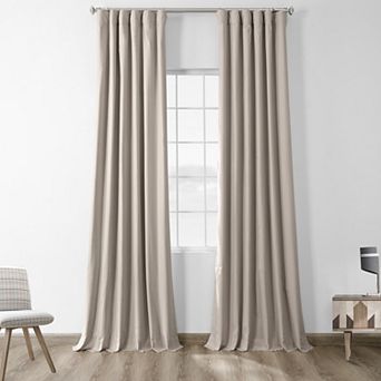 EFF Solid Cotton Blackout Curtain Panel