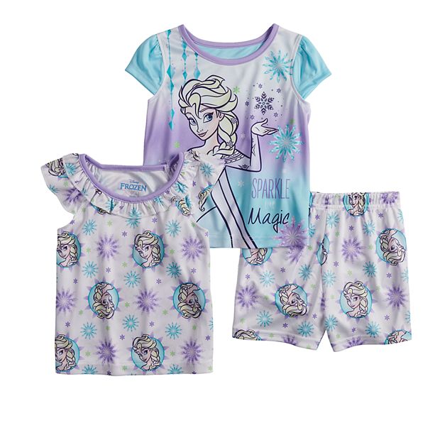 Disney s Frozen Elsa Toddler Girl Tops Shorts Pajama Set