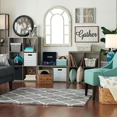 Rustic Windowpane Mirror