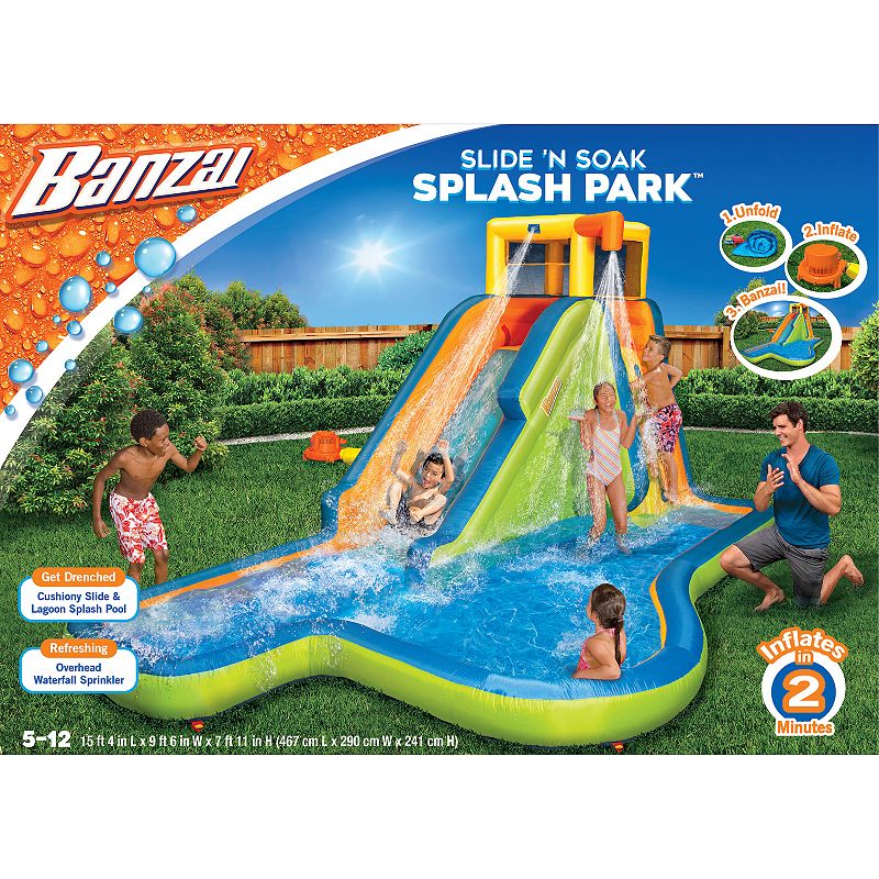 Banzai Slide 'N Soak Splash Park, Multicolor