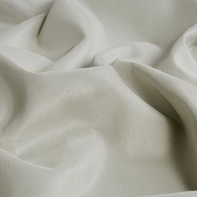 EFF Vintage Textured Faux Dupioni Blackout Curtain Panel