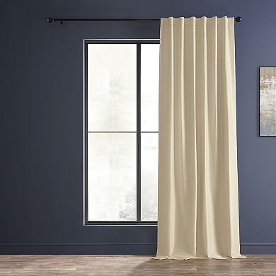 EFF Vintage Textured Faux Dupioni Blackout Curtain Panel