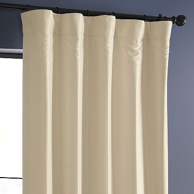 EFF Vintage Textured Faux Dupioni Blackout Curtain Panel