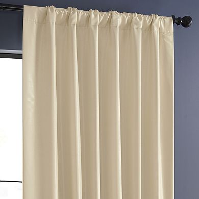 EFF Vintage Textured Faux Dupioni Blackout Curtain Panel