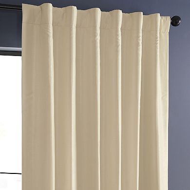 EFF Vintage Textured Faux Dupioni Blackout Curtain Panel