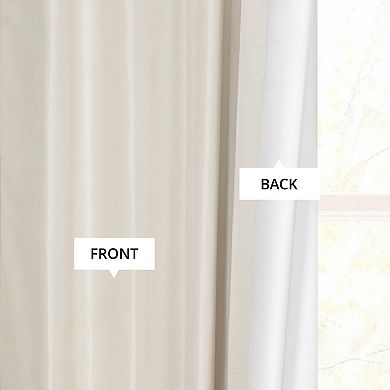 EFF Vintage Textured Faux Dupioni Blackout Curtain Panel