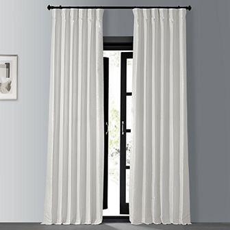EFF Vintage Textured Faux Dupioni Blackout Curtain Panel