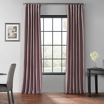 EFF Vintage Textured Faux Dupioni Blackout Curtain Panel