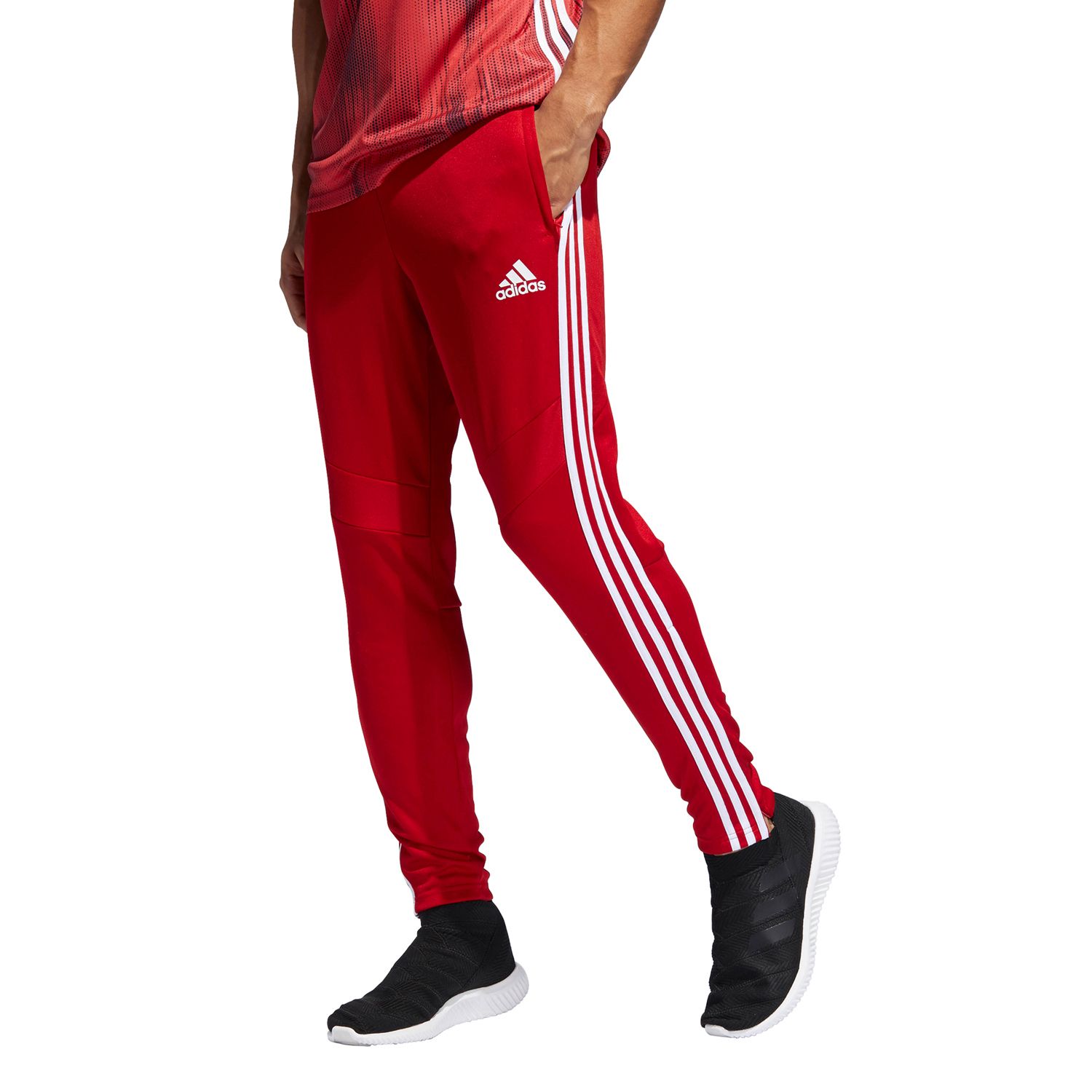 mens red adidas pants