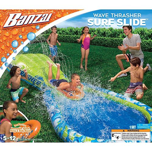 banzai wave crasher surf slide