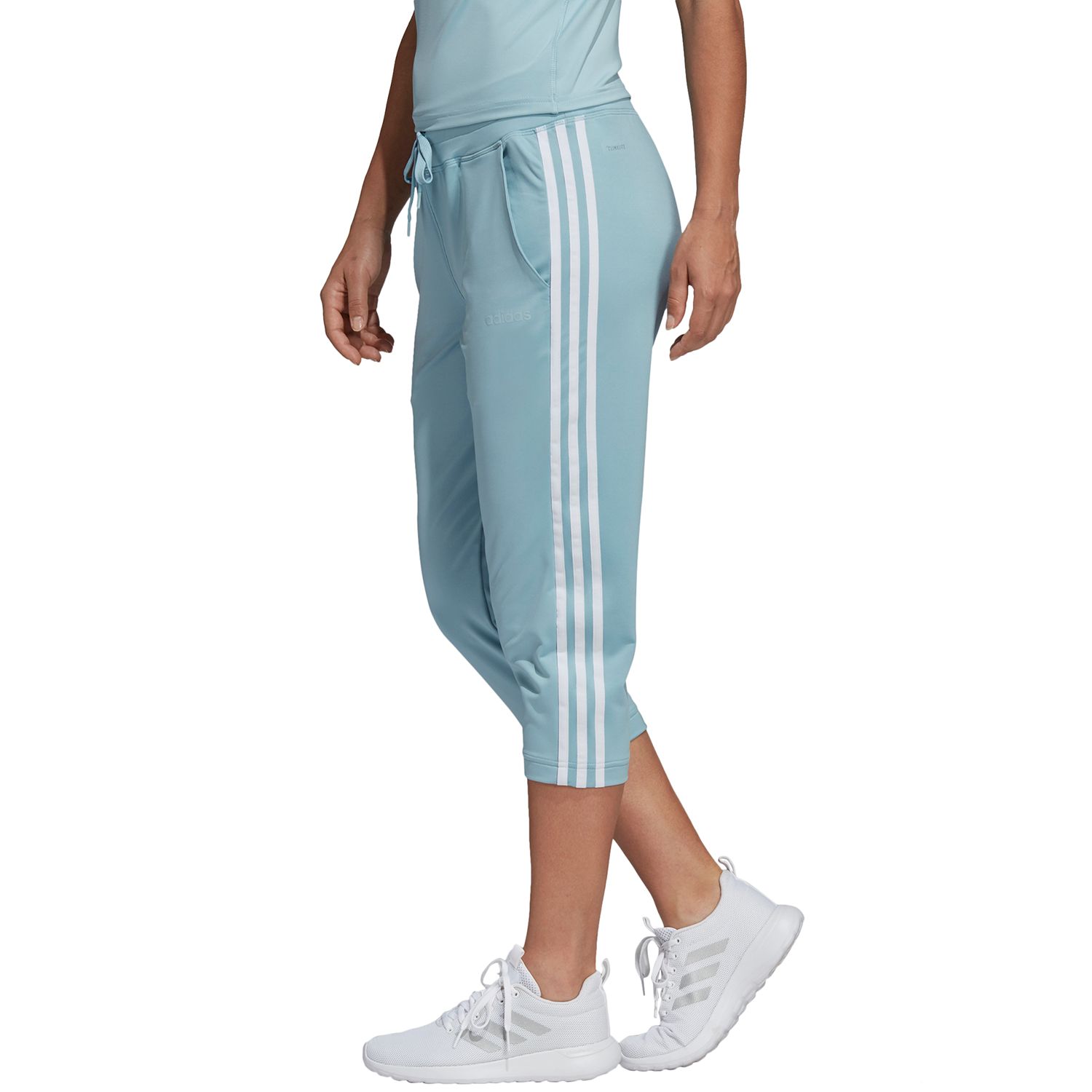 adidas 3 stripe capri pants