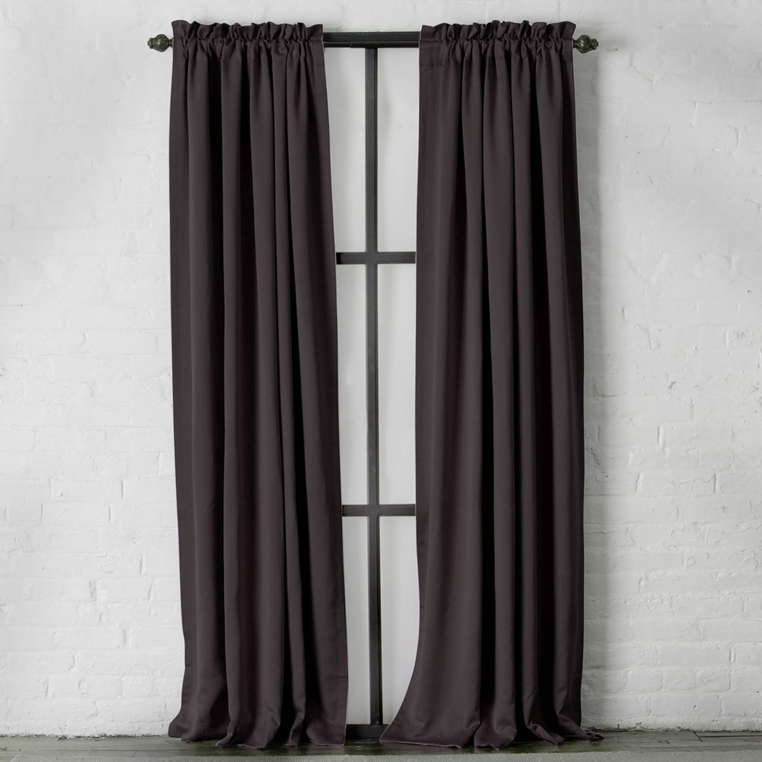 Photo 1 of SET OF 2 PANELS WINDHAM WEAVERS Marilyn 54" x 63" (EACH PANEL) Curtain Panel Black