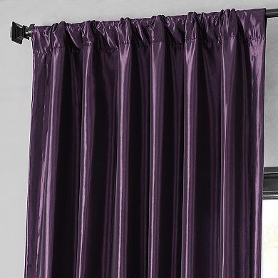 EFF Faux Silk Taffeta Blackout Curtain Panel