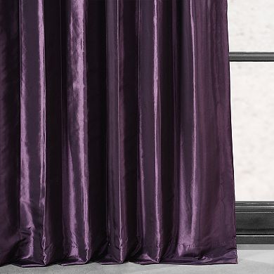 EFF Faux Silk Taffeta Blackout Curtain Panel