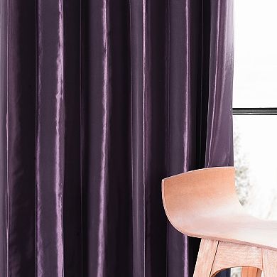 EFF Faux Silk Taffeta Blackout Curtain Panel