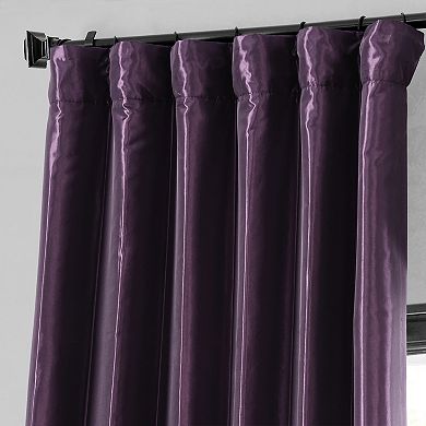 EFF Faux Silk Taffeta Blackout Curtain Panel