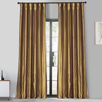 EFF Faux Silk Taffeta Blackout Curtain Panel