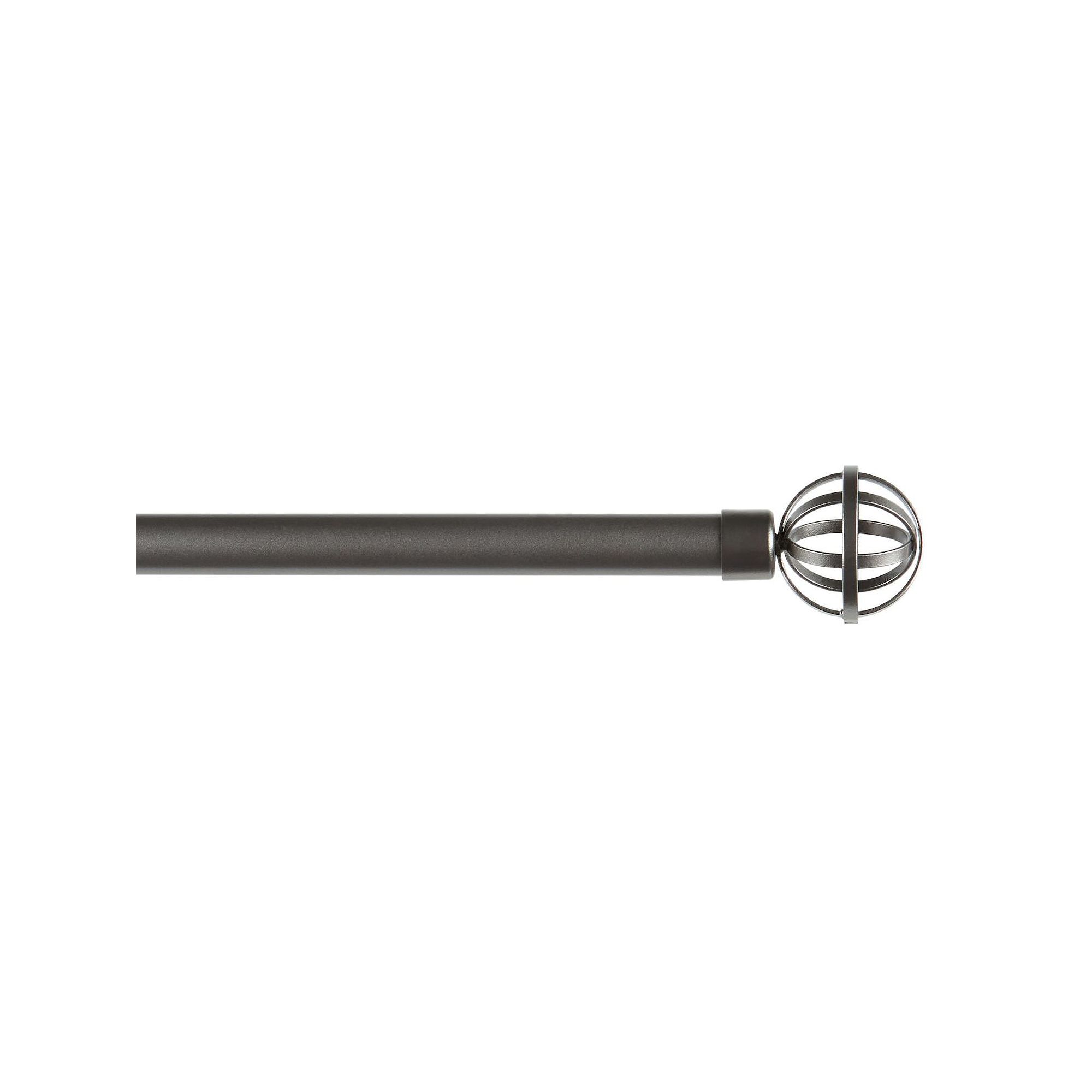 Exclusive Home Adjustable Jetson 1-in. Curtain Rod Set, Grey