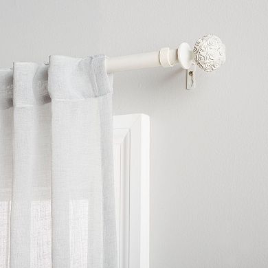 Exclusive Home Peony 1-in. Adjustable Curtain Rod Set
