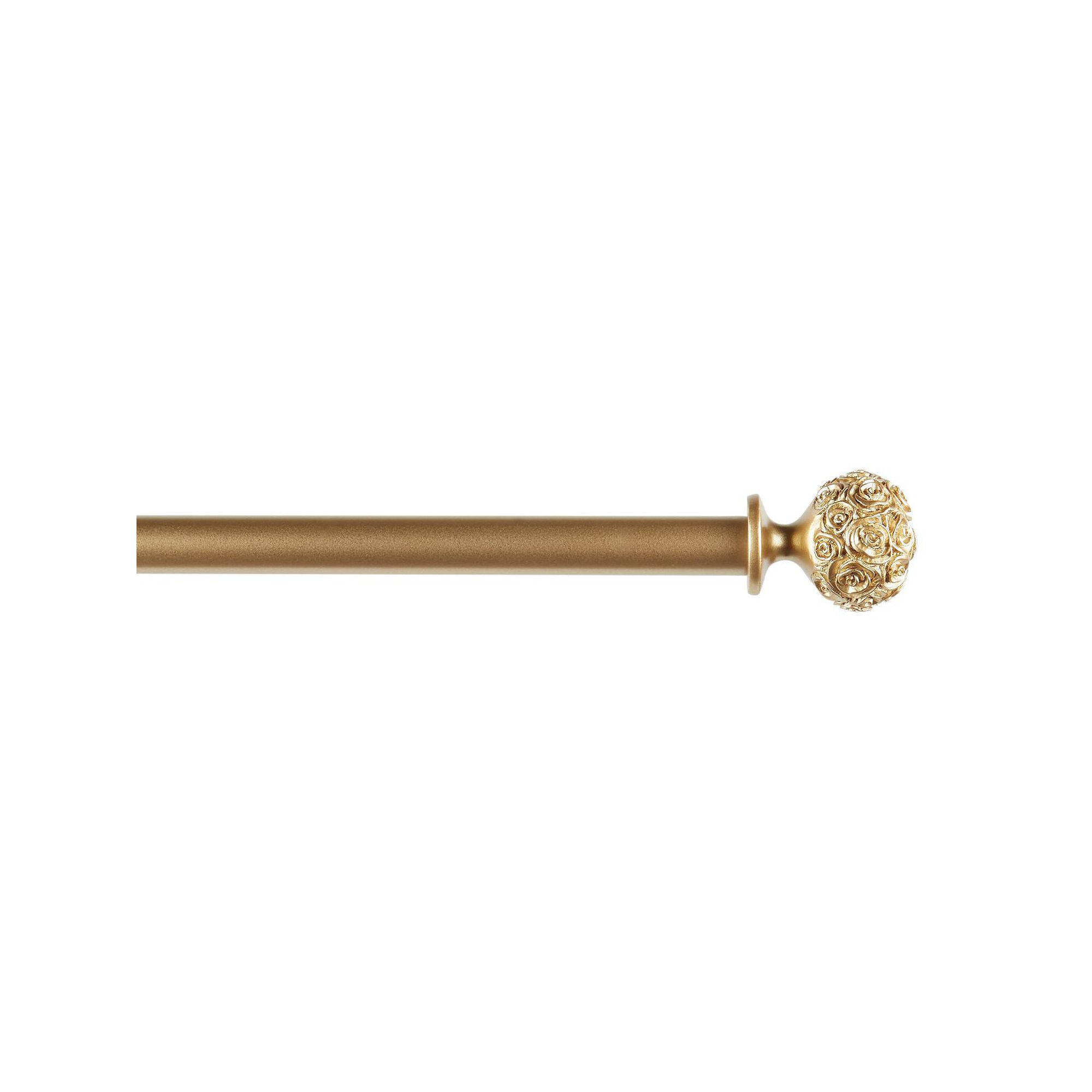 Exclusive Home Peony 1-in. Adjustable Curtain Rod Set, Gold