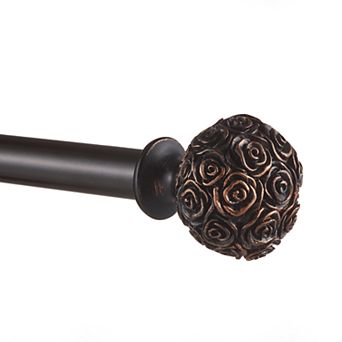 Exclusive Home Peony 1 in Adjustable Curtain Rod Set