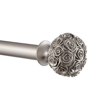Exclusive Home Peony 1 in Adjustable Curtain Rod Set