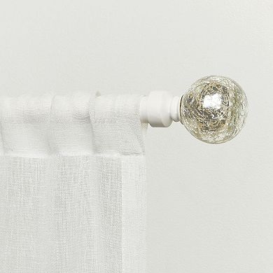 Exclusive Home Aged Sphere 1-in. Adjustable Curtain Rod Set