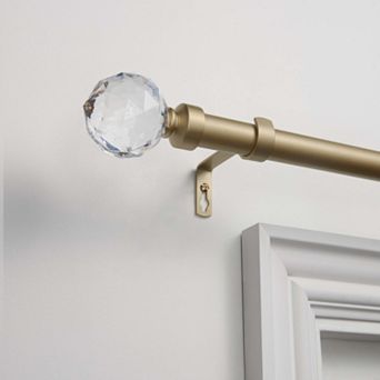 Exclusive Home Crystal Ball 1 in Curtain Rod