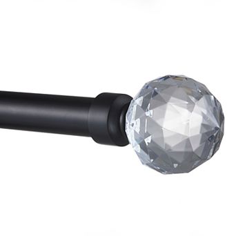 Exclusive Home Crystal Ball 1 in Curtain Rod