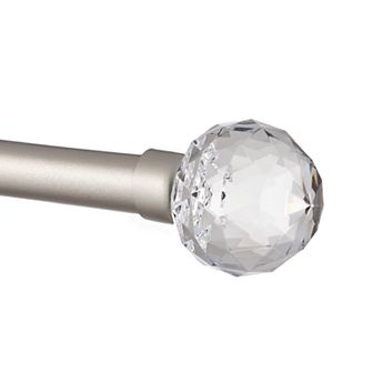 Exclusive Home Crystal Ball 1 in Curtain Rod