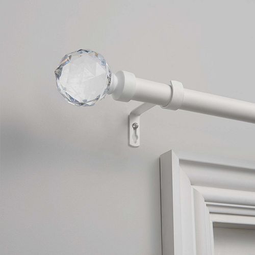 Exclusive Home Crystal Ball 1in. Curtain Rod