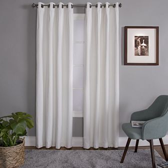 Corona Claude Thermal Lined Solid Print Room Darkening Grommeted Window Curtain Panel
