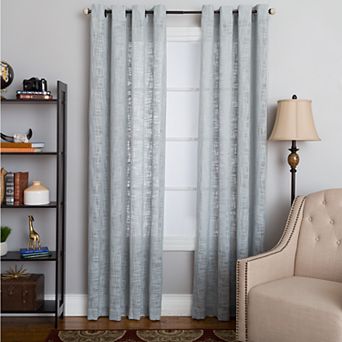 Corona Claude Thermal Lined Solid Print Room Darkening Grommeted Window Curtain Panel