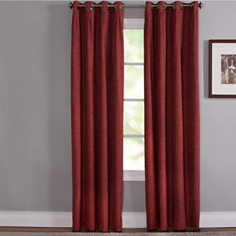 Corona Claude Thermal Lined Solid Print Room Darkening Grommeted Window Curtain Panel