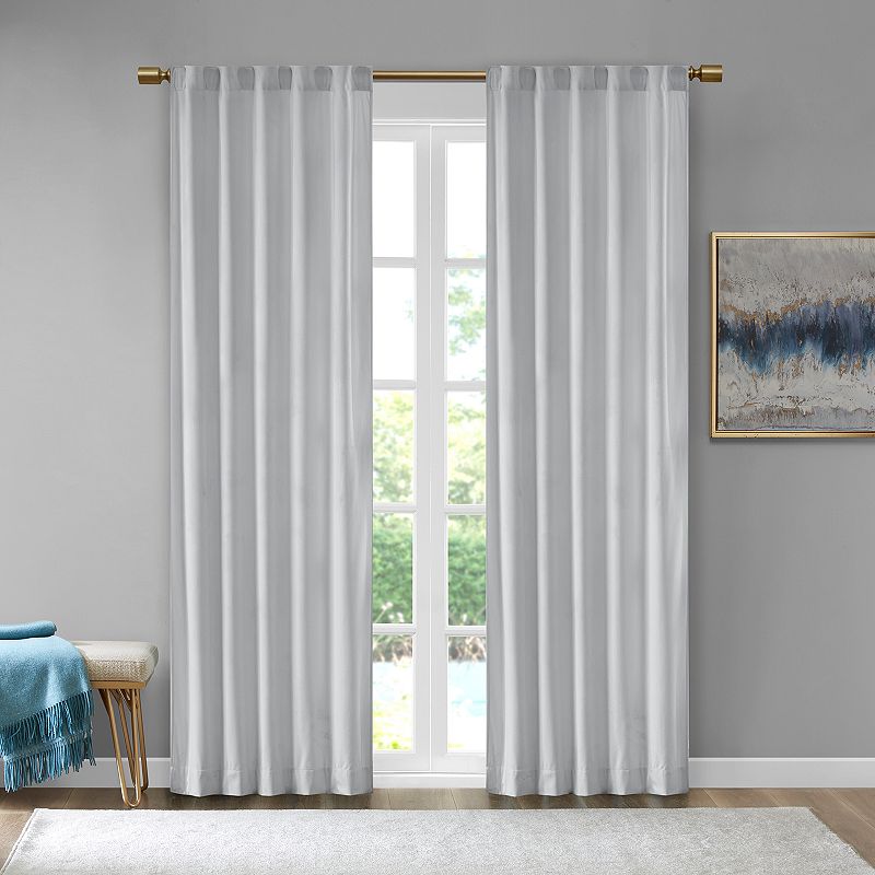 510 Design 2-pack Garett Room Darkening Window Curtain, Light Grey, 37X84