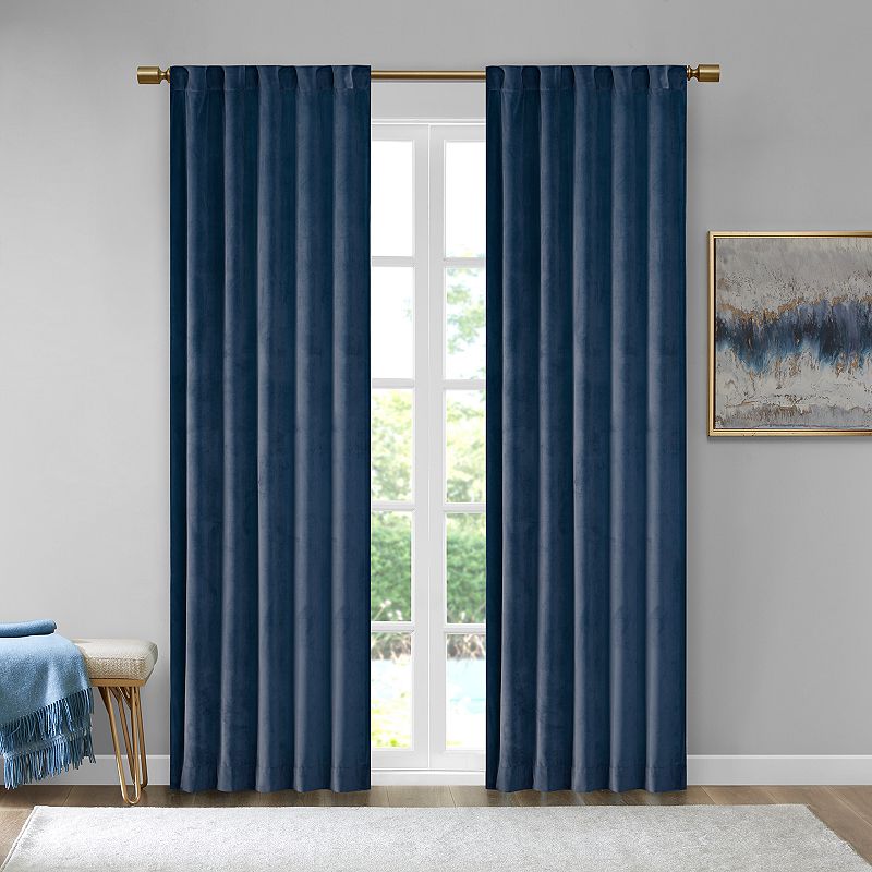 510 Design 2-pack Garett Room Darkening Window Curtain, Blue, 37X84