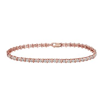 HDI 10k Gold 1/4 Carat T.W. Diamond Bracelet