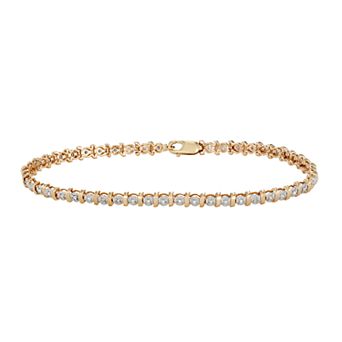 HDI 10k Gold 1/4 Carat T.W. Diamond Bracelet