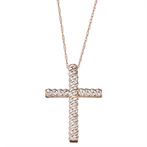 Diamond cross store necklace kohls