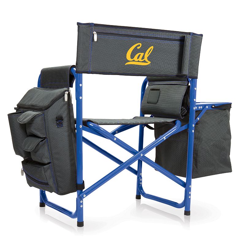 Picnic Time Cal Golden Bears Fusion Backpack Chair with Cooler, Blue